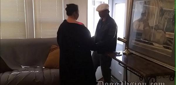  Cheating Anal BBW Wife Caught by Black Stepson